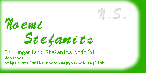 noemi stefanits business card